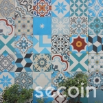 Patchwork - tông xanh dương